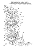 Refrigerator shelf parts