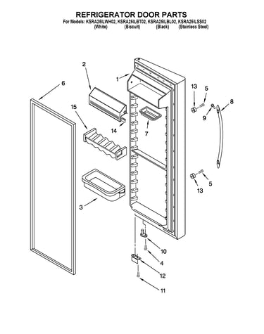Refrigerator door parts