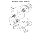 KitchenAid 4KSM105GBCMC0 motor and control unit parts diagram