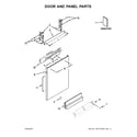 Whirlpool GLB14BBANA1 door and panel parts diagram