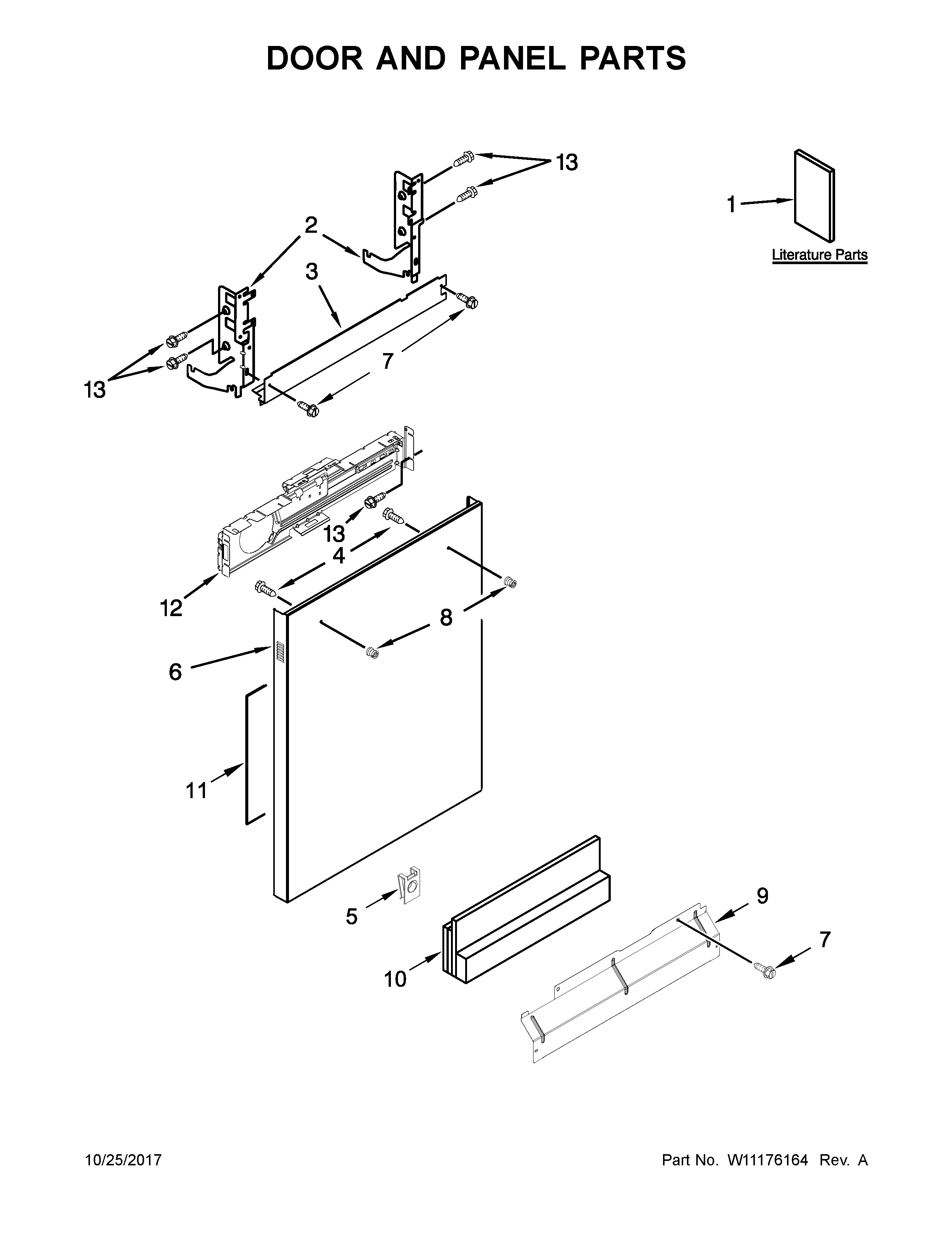 Door and panel parts