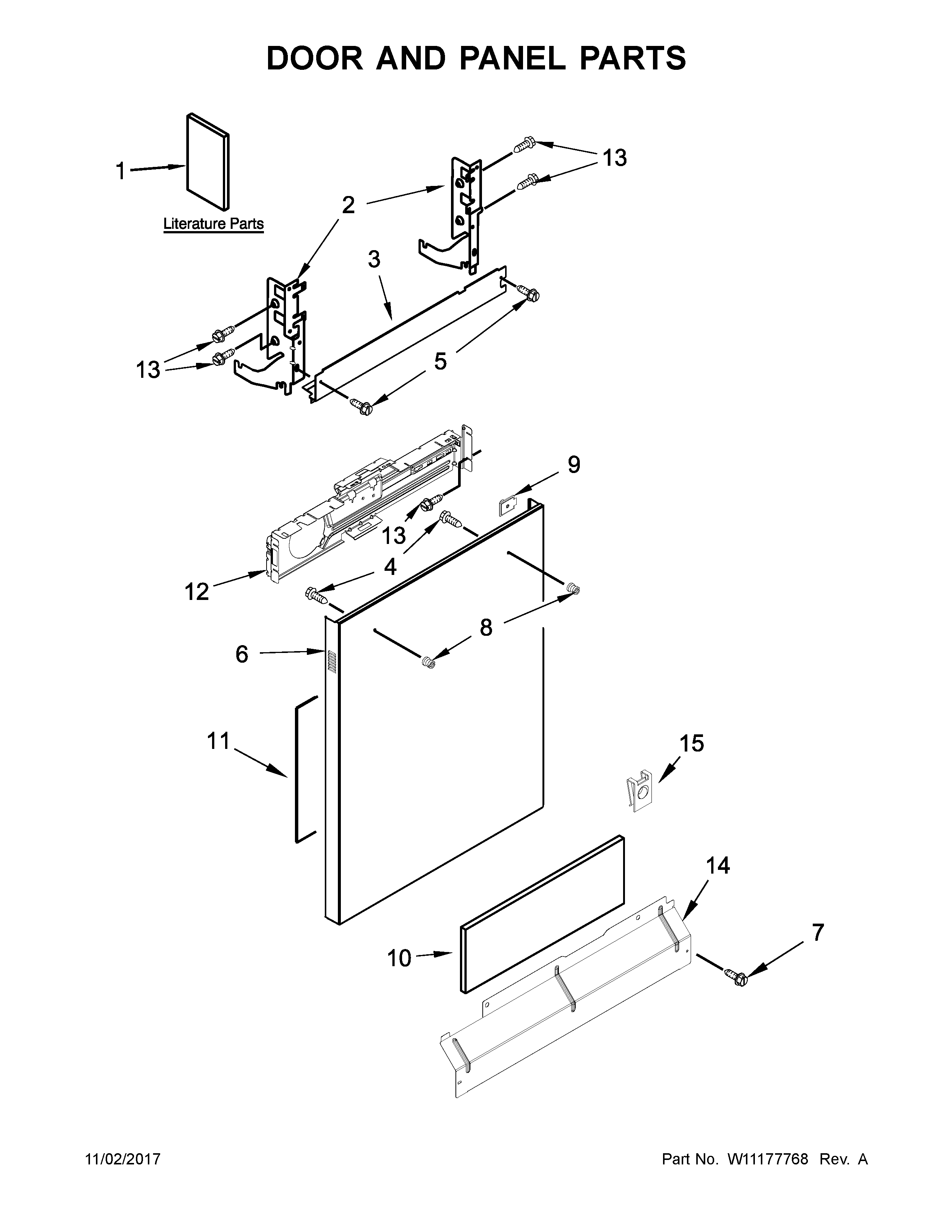 Door and panel parts