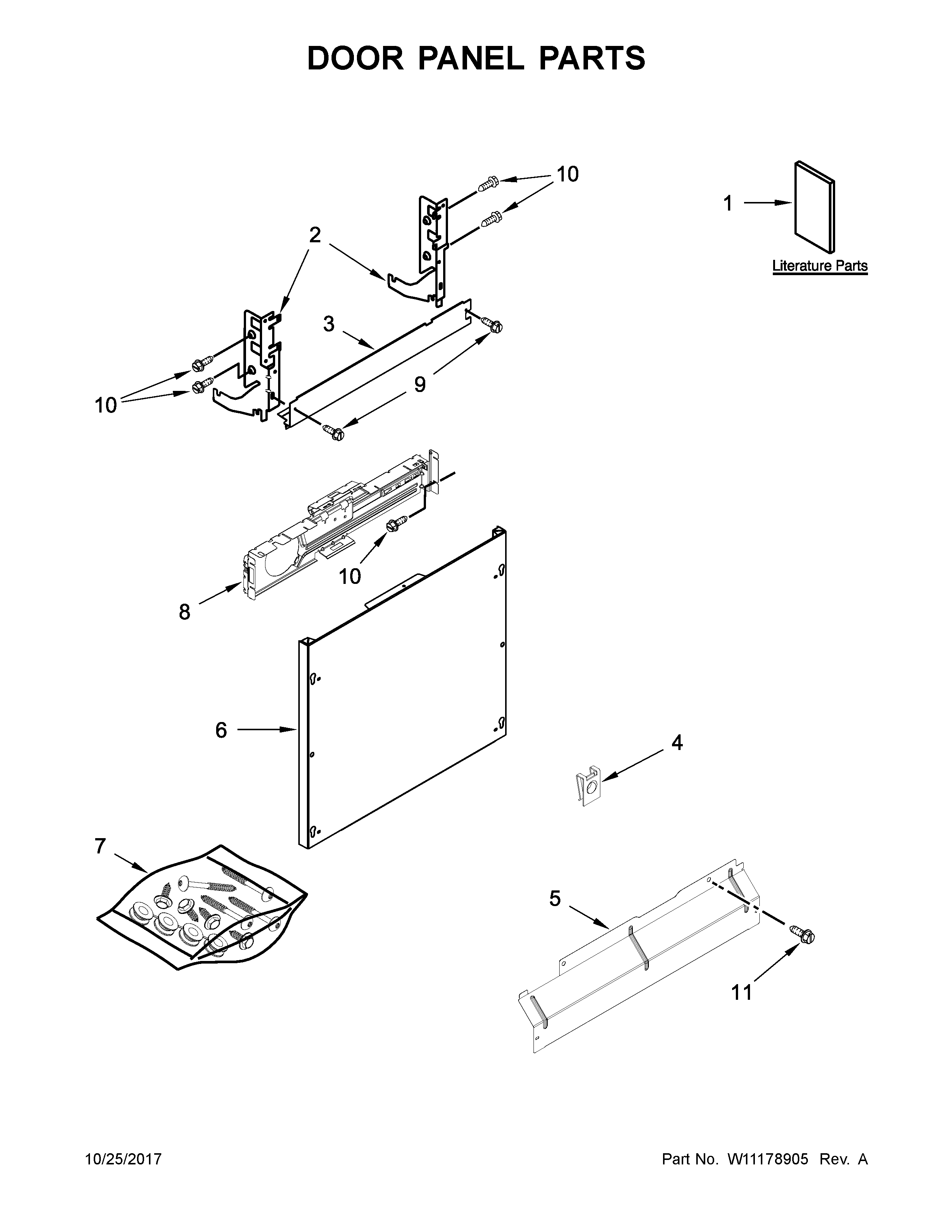 Door panel parts