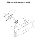 Control panel and latch parts