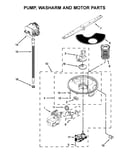 Pump, washarm and motor parts