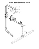 Upper wash and rinse parts