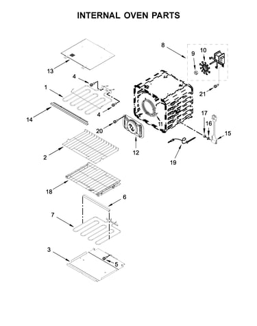 Internal oven parts