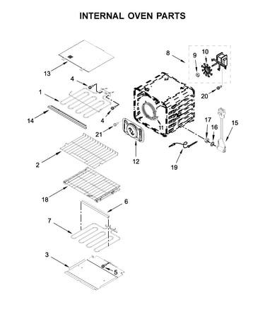 Internal oven parts