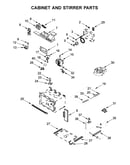 Cabinet and stirrer parts