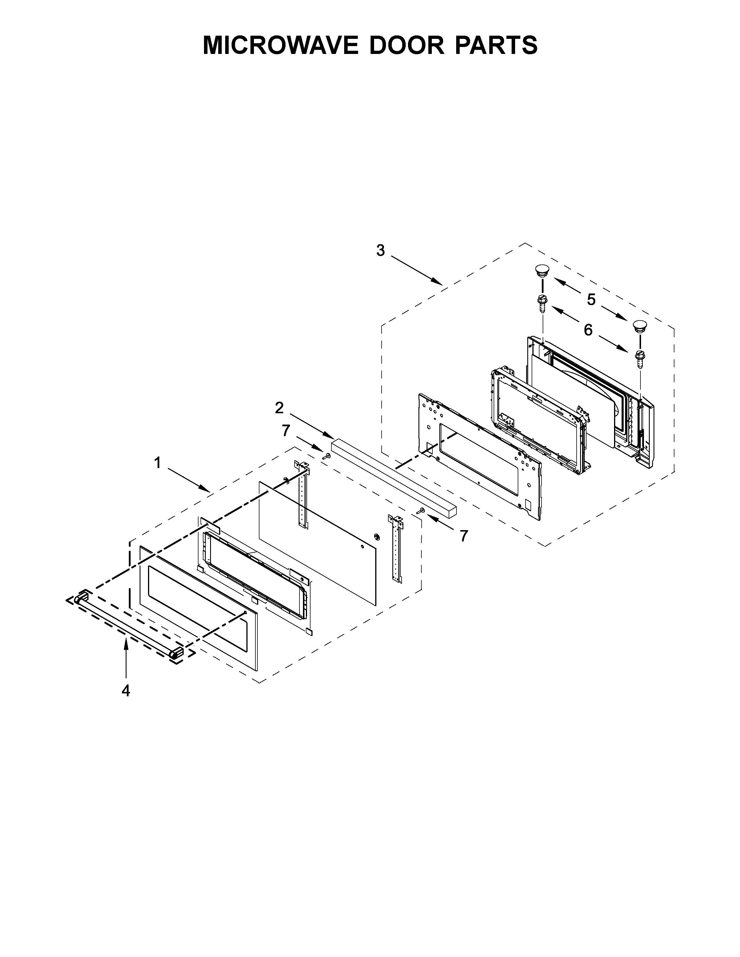 MICROWAVE DOOR PARTS