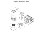 KitchenAid KOCE500EWH06 internal microwave parts diagram