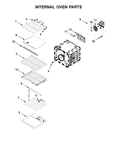 Internal oven parts