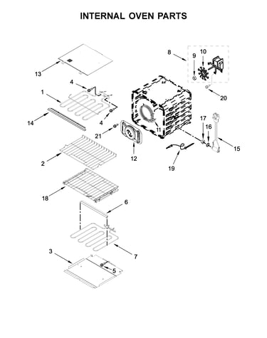 Internal oven parts
