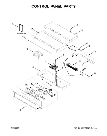 Control panel parts