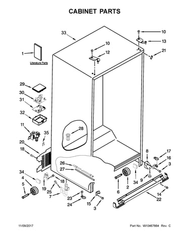Cabinet parts