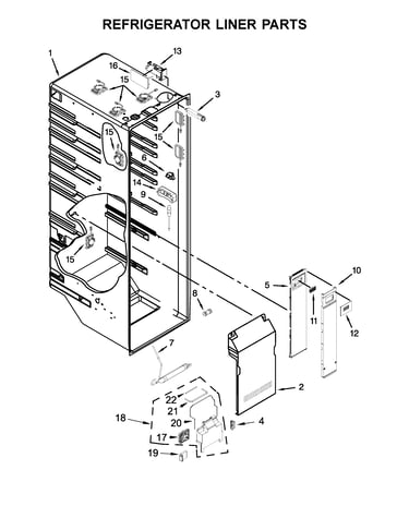 Refrigerator liner parts