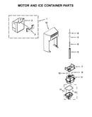 Motor and ice container parts