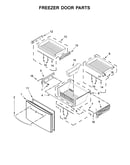 Freezer door parts