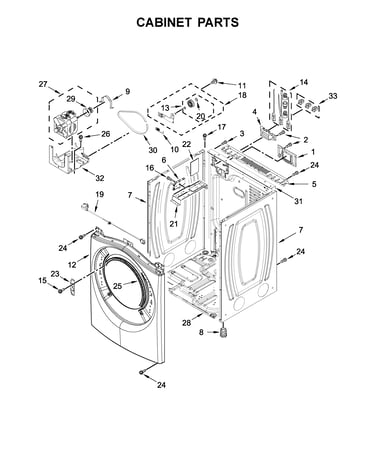 Cabinet parts
