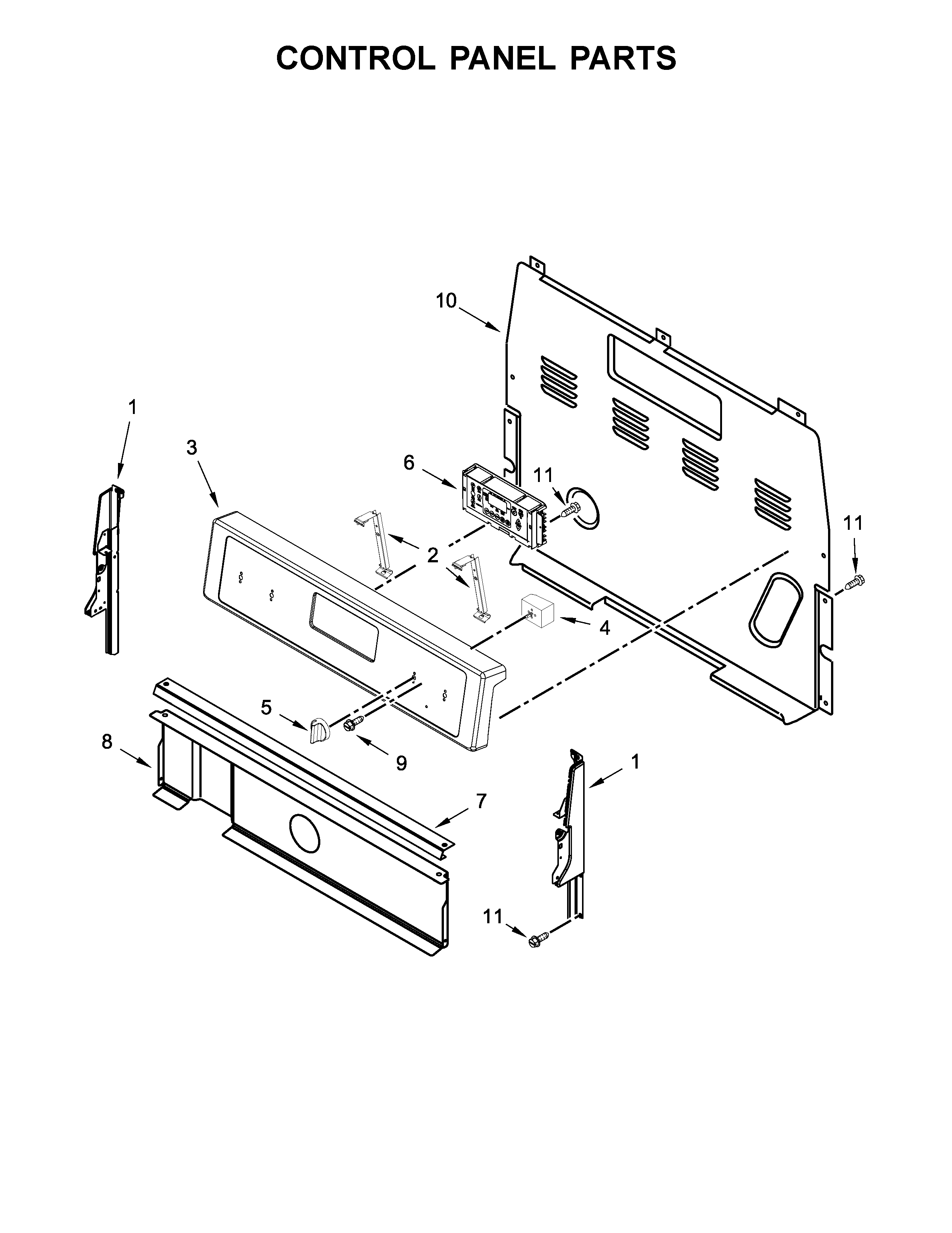 Control panel parts