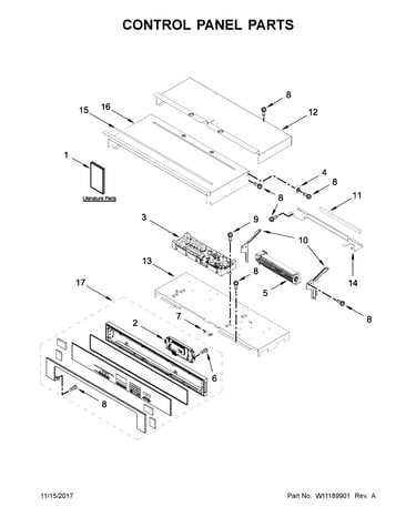 Control panel parts