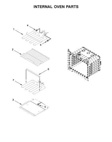 Internal oven parts