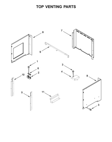 Top venting parts