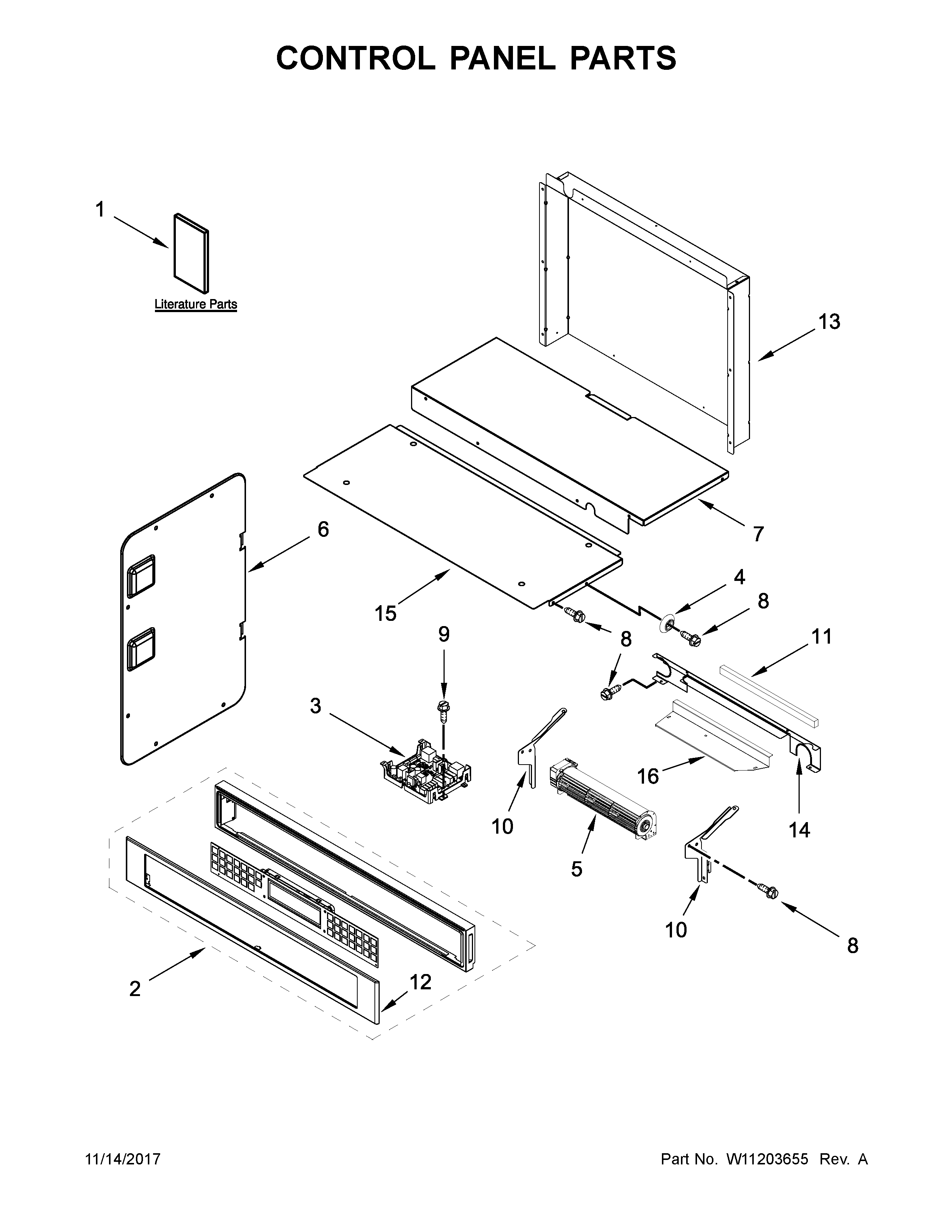 CONTROL PANEL PARTS