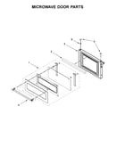Microwave door parts