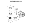 KitchenAid KOCE507EWH06 internal microwave parts diagram