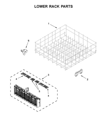 Lower rack parts