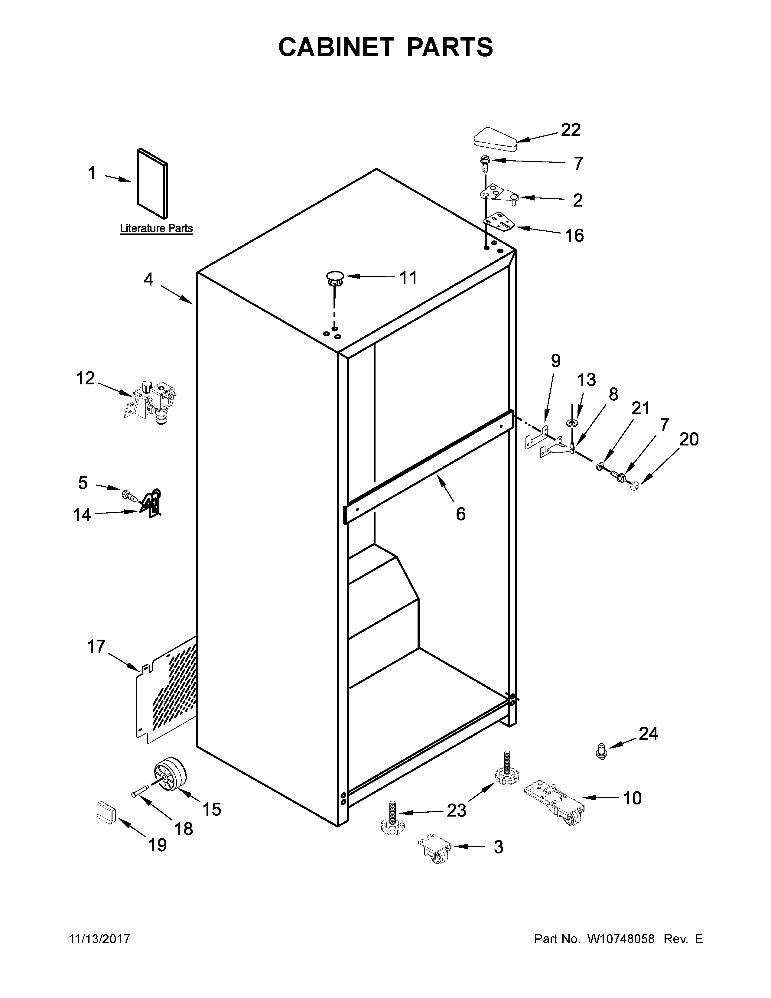 Cabinet parts