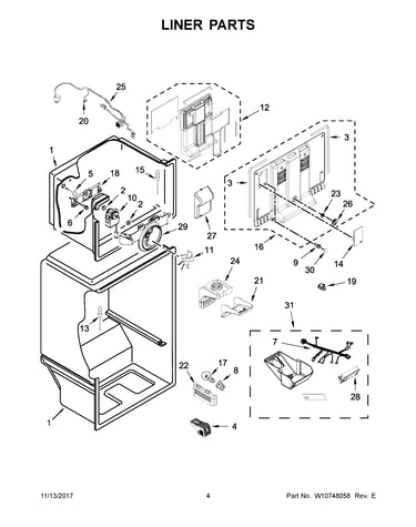 Liner parts