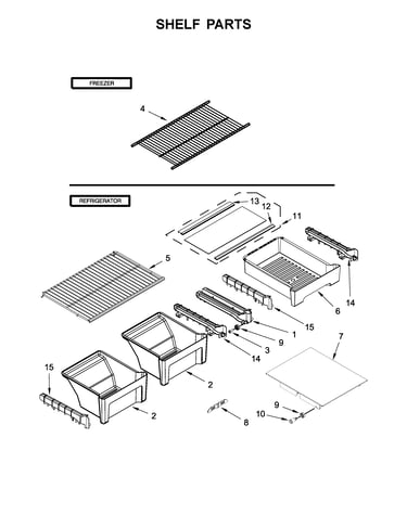 Shelf parts