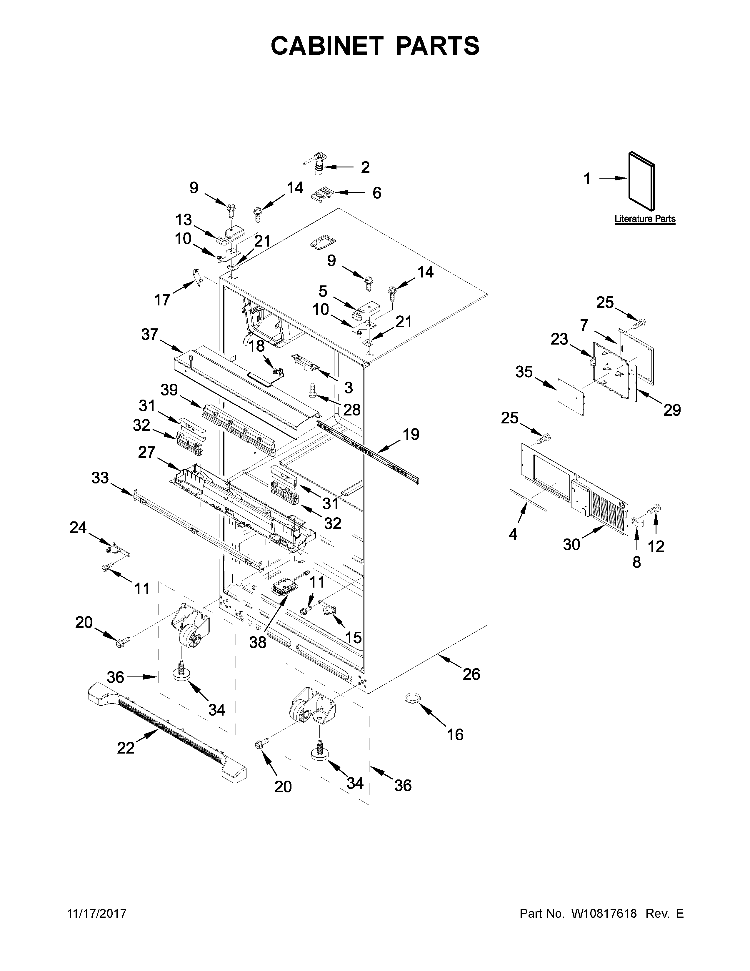 Cabinet parts