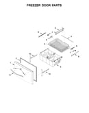 Freezer door parts