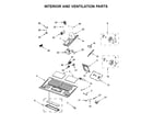 KitchenAid YKMHC319EW2 interior and ventilation parts diagram