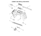 KitchenAid YKMHC319EW2 cabinet and installation parts diagram