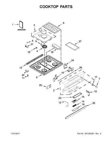 Cooktop parts