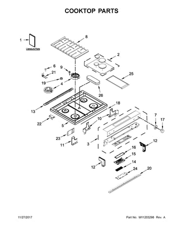 Cooktop parts