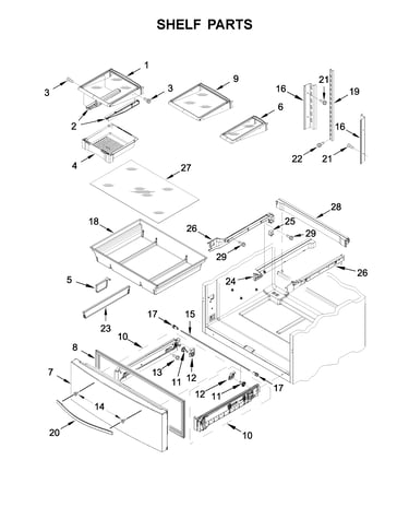 Shelf parts