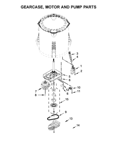 Gearcase, motor and pump parts