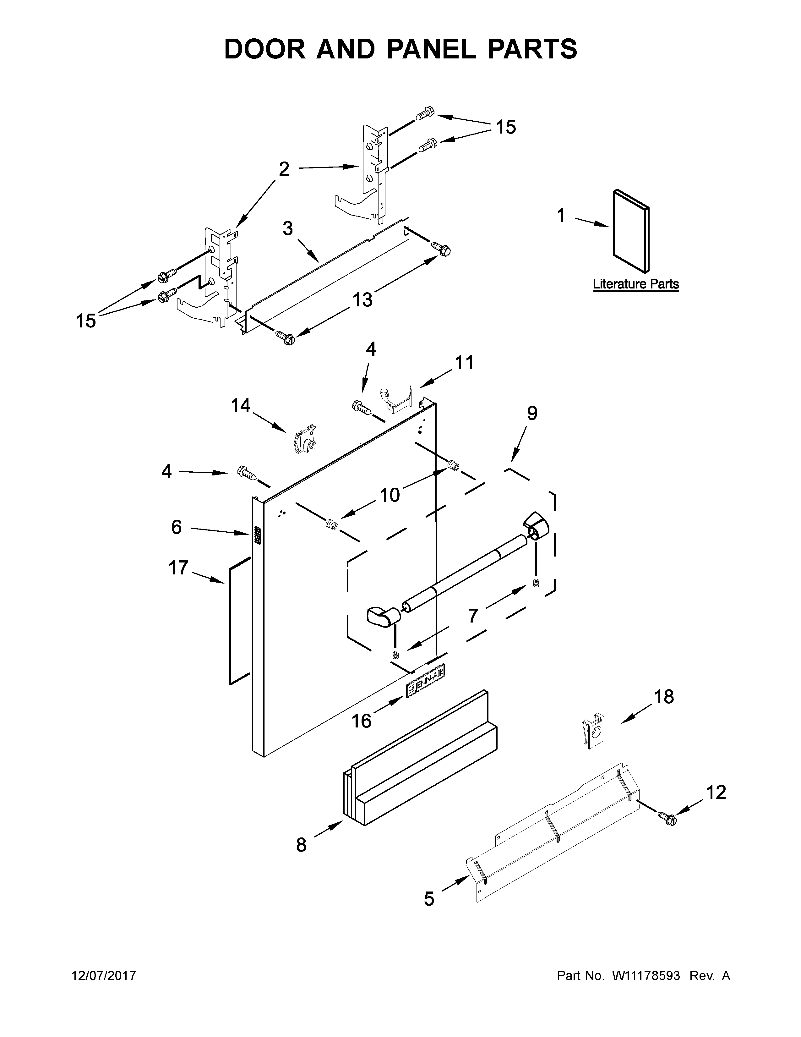 Door and panel parts