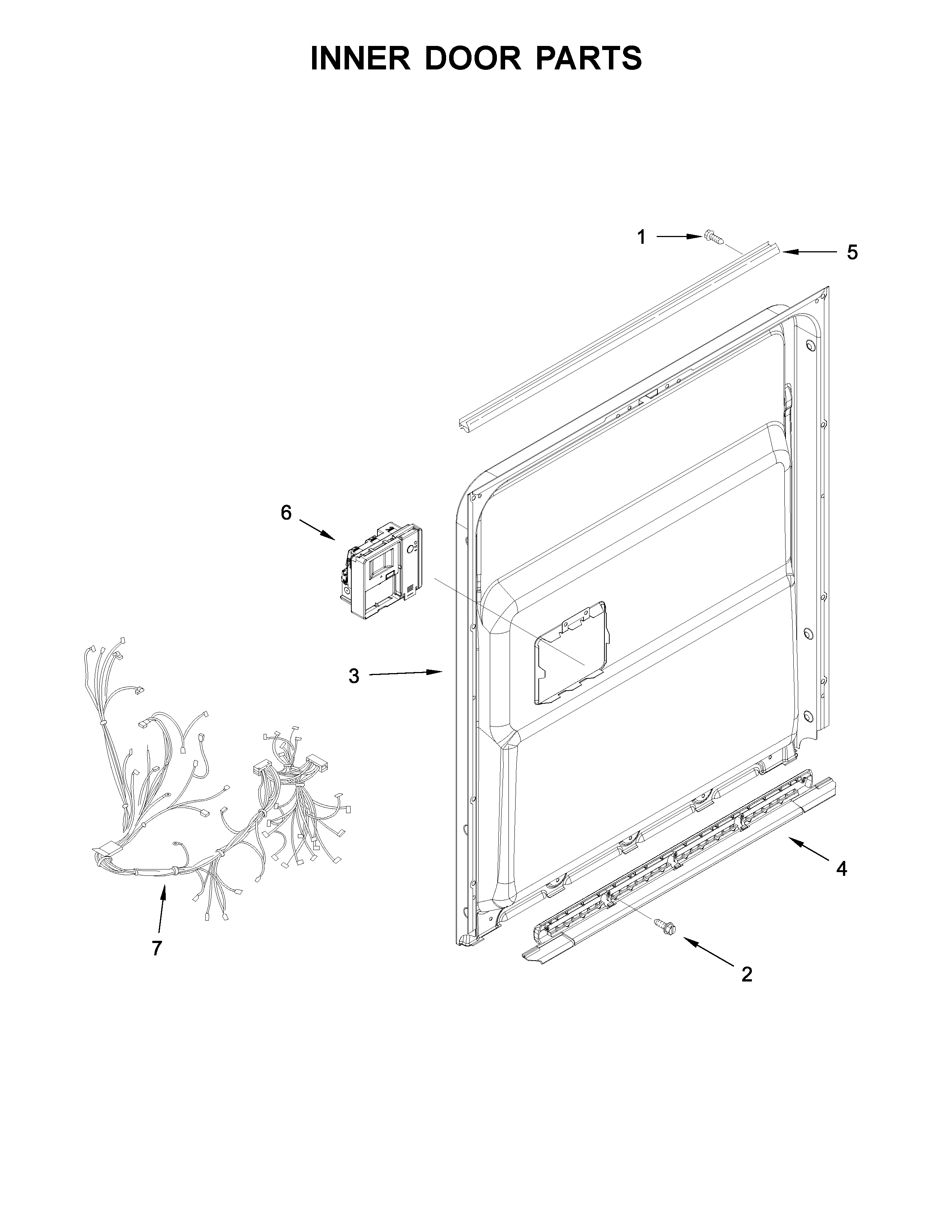 Inner door parts