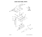 Jenn-Air JDTSS244GS0 door and panel parts diagram