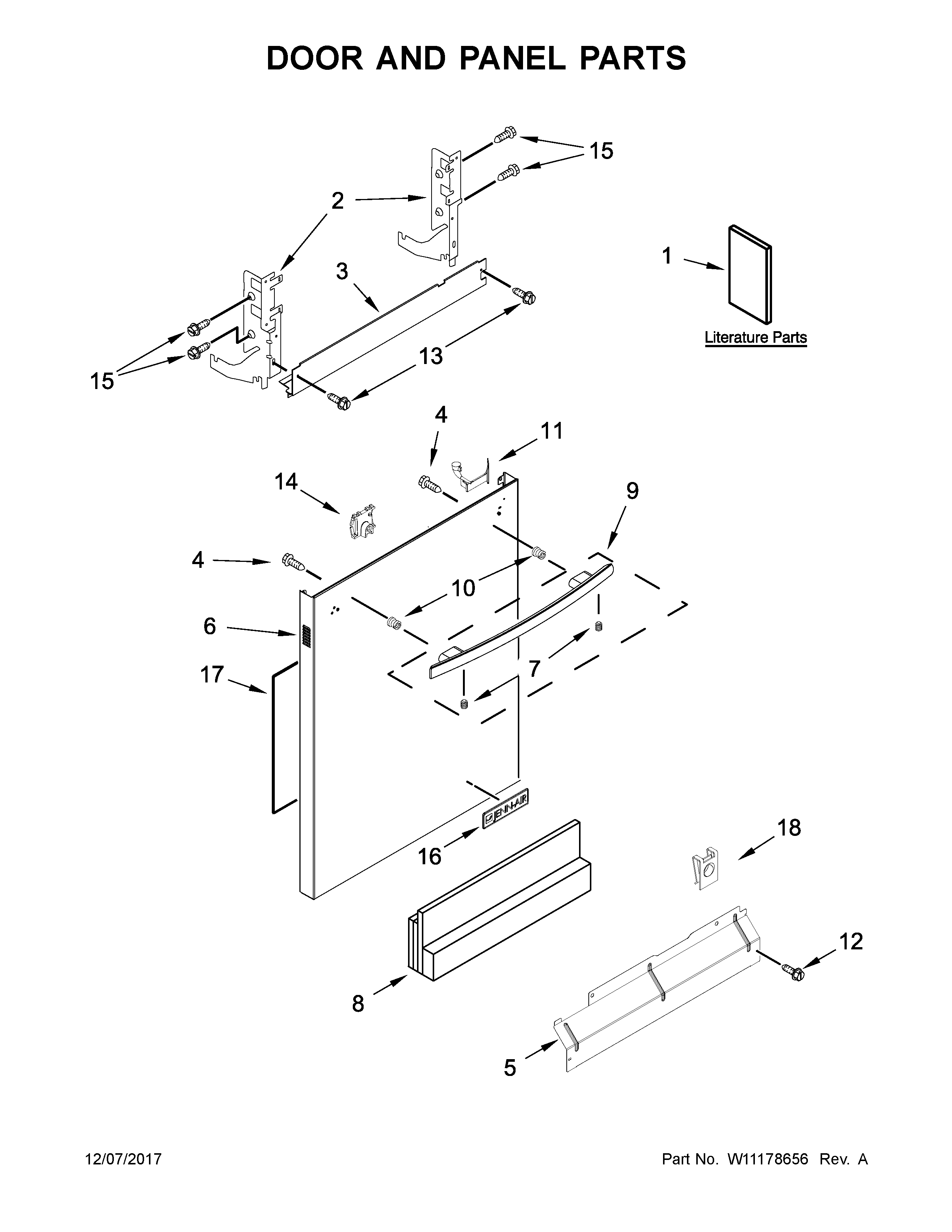 Door and panel parts
