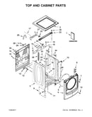 Top and cabinet parts
