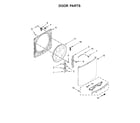 Maytag MHW8200FC0 door parts diagram
