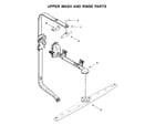 Jenn-Air JDTSS244GP0 upper wash and rinse parts diagram