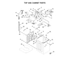 Maytag 7MMVWB955FC1 top and cabinet parts diagram